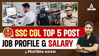 SSC CGL Top 5 Posts Job Profile amp Salary  Full Details By Pratibha Mam [upl. by Sutit]