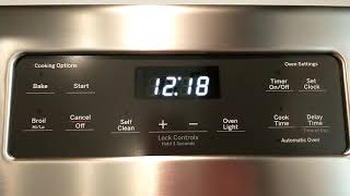 GE Oven  Set Clock  Change Time [upl. by Bilski123]