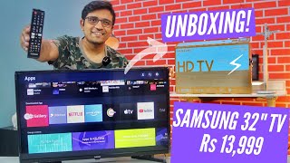 Samsung 32 inch HD Ready LED Smart TV Unboxing⚡⚡⚡ Wondertainment Series UA32T4340AKXXL [upl. by Paterson]