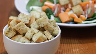 How to Make Croutons  Easy Homemade Croutons Recipe [upl. by Lobell618]