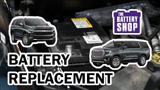 Chevrolet Suburban Tahoe amp GMC Yukon 2007present  New Battery Install [upl. by Annasoh]