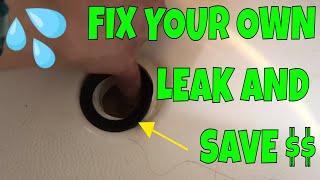 How To Replace Bathtub Drain Shoe Gasket [upl. by Bowie890]