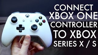 How To Connect Xbox One Controller To Xbox Series X  S [upl. by Yenatirb]