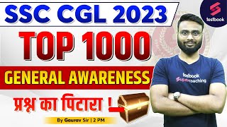 SSC CGL 2023  General Awareness  Top 1000 GK Questions For SSC CGL 2023  Day 1  By Gaurav Sir [upl. by Misti]