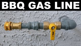 Natural Gas BBQ Grill Gas Line Install [upl. by Mcarthur683]