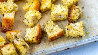 Easy Homemade Croutons Recipe [upl. by Avie]