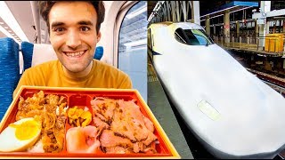 Living On Bento Boxes In Japan For 24 Hours Shinkansen Bullet Train Experience [upl. by Noll913]