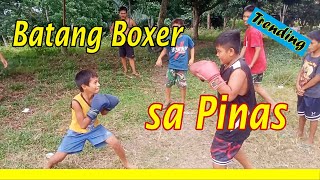 Filipino Kids trained in Boxing Boxing sa Duranta [upl. by Norek]