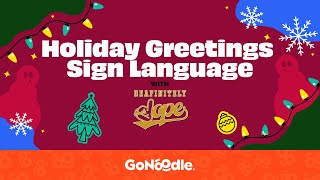 Holiday Greetings Sign Language [upl. by Kimberlyn]