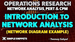 Network Analysis in Operations Research Project Management with Network Diagram Example [upl. by Oicaroh412]