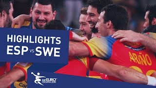 Spain European champions 2018  Highlights  Final  Spain vs Sweden  Mens EHF EURO 2018 [upl. by Lyford]