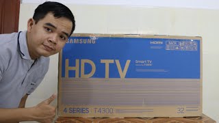 Samsung 32 Inch Smart TV Unbox and Setup  Tizen OS [upl. by Ivers]