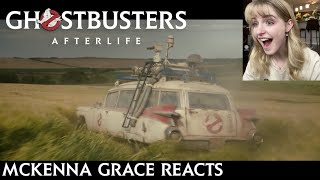 GHOSTBUSTERS AFTERLIFE — Mckenna Grace Reacts to the Trailer [upl. by Pool]