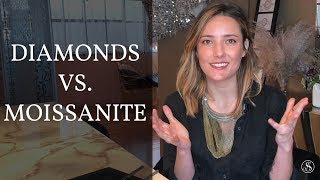 Diamonds vs Moissanite Whats the Difference [upl. by Latsirk]