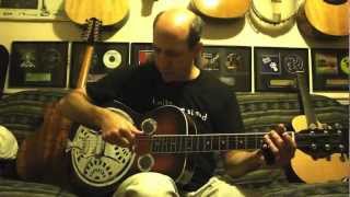 Slide Guitar Lesson  1 Open D with Resonator  Richard Gilewitz [upl. by Auburta]