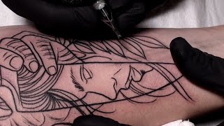 Sharp  Tattoo time lapse [upl. by Evelinn]