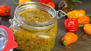 Traditional Caribbean Peppersauce hot sauce Recipe [upl. by Sussman]