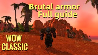 WoW ClassicFull guide for Warrior Brutal Armor questline [upl. by Oeflein]