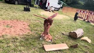 A fabulous range of wooden sculpture at Caerleon festival 2024 [upl. by Uaerraj921]