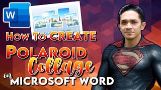 How to Create Polaroid Collage in Microsoft Word  Video Tutorial [upl. by Clarisa394]