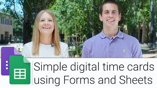 Digital Time Card using Forms and Sheets [upl. by Nosreve]