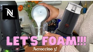 How To Foam Milk With Aeroccino 3 Make Coffee With Foam Tips amp Tricks  Easy Foamed Latte Recipe [upl. by Eve]