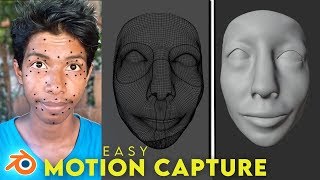 Blender facial Mocap tutorial  Easy and simple   Blender 282 [upl. by Armstrong]