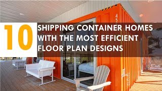 10 Shipping Container Homes Most Efficient Floor Plan Designs [upl. by Kosak]