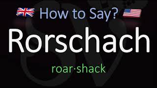 How to Pronounce Rorschach CORRECTLY Meaning amp Pronunciation [upl. by Etac]