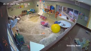 Video shows the moment a Wentzville day care flooded during storms [upl. by Secor]