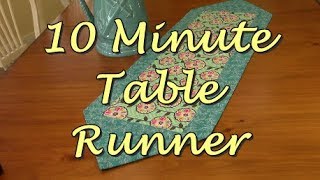 10 Minute Table Runner  The Sewing Room Channel [upl. by Anahcra464]