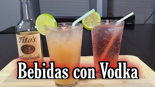 Cómo hacer bebidas con vodka usando 3 ingredientes 🍹 [upl. by Wessling]