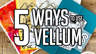 5 DIFFERENT WAYS TO USE VELLUM [upl. by Michale]