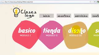 Como crear una pagina web completa en HTML  3 [upl. by Collayer122]