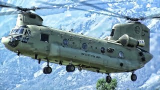 CH47F Chinook In Action • Fastest Military Transport Helicopter In The World [upl. by Fredelia]