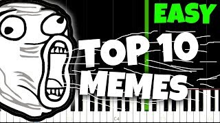 Top 10 Meme Songs And How To Play Them [upl. by Nylecsoj]