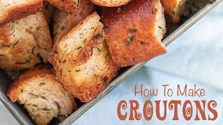 How To Make Croutons From a Baguette [upl. by Nohsav]