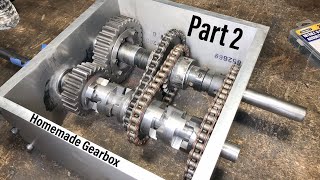 3 Speed amp Reverse Go Kart Gearbox Homemade Part 2 [upl. by Nesahc945]