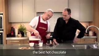 How to make a hot chocolate using an aerolatte milk frother [upl. by Llenahc]