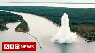 WW2 bomb explodes during attempt to defuse it  BBC News [upl. by Shama]