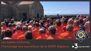 Les SablesdOlonne  voir ou revoir lhommage national aux sauveteurs SNSM [upl. by Wallas212]