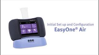 Initial Set Up amp Configuration  EasyOne Air spirometer [upl. by Cynthea]