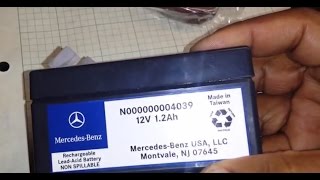 Mercedes Auxiliary Battery Change [upl. by Burrton]