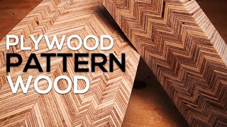 How to make Plywood pattern wood [upl. by Hinda654]