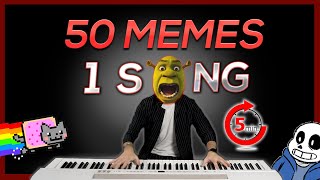 50 MEMES in 1 SONG in 5 minutes [upl. by Lanie]