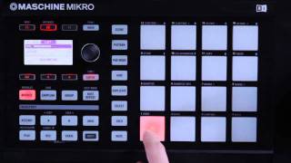 MASCHINE MIKRO  TuTorial Loading Sound and Creating Patterns [upl. by Adnalohs]