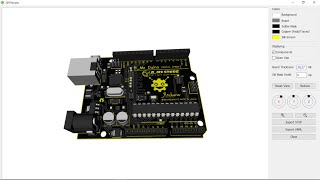 3D view PCB Diptrace [upl. by Vish735]