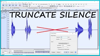 Audacity Remove Silence in Audio using Truncate Silence [upl. by Roban]