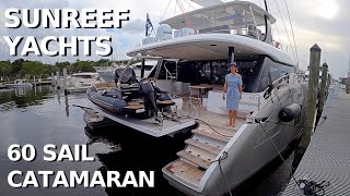 2900000 SUNREEF 60 SAIL LUXURY CATAMARAN Sailing YACHT TOUR Liveaboard Charter Boat WALKTHROUGH [upl. by Iilek]