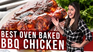 How to Make Oven Baked BBQ Chicken  The Stay At Home Chef [upl. by Atikehs805]